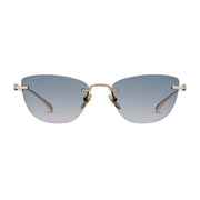 Gucci Women Cat-eye Frame Shiny Gold Tone sunglasses