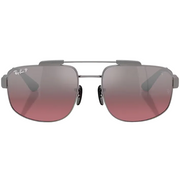 Ray Ban Men Square Frame Gunmetal Sunglasses