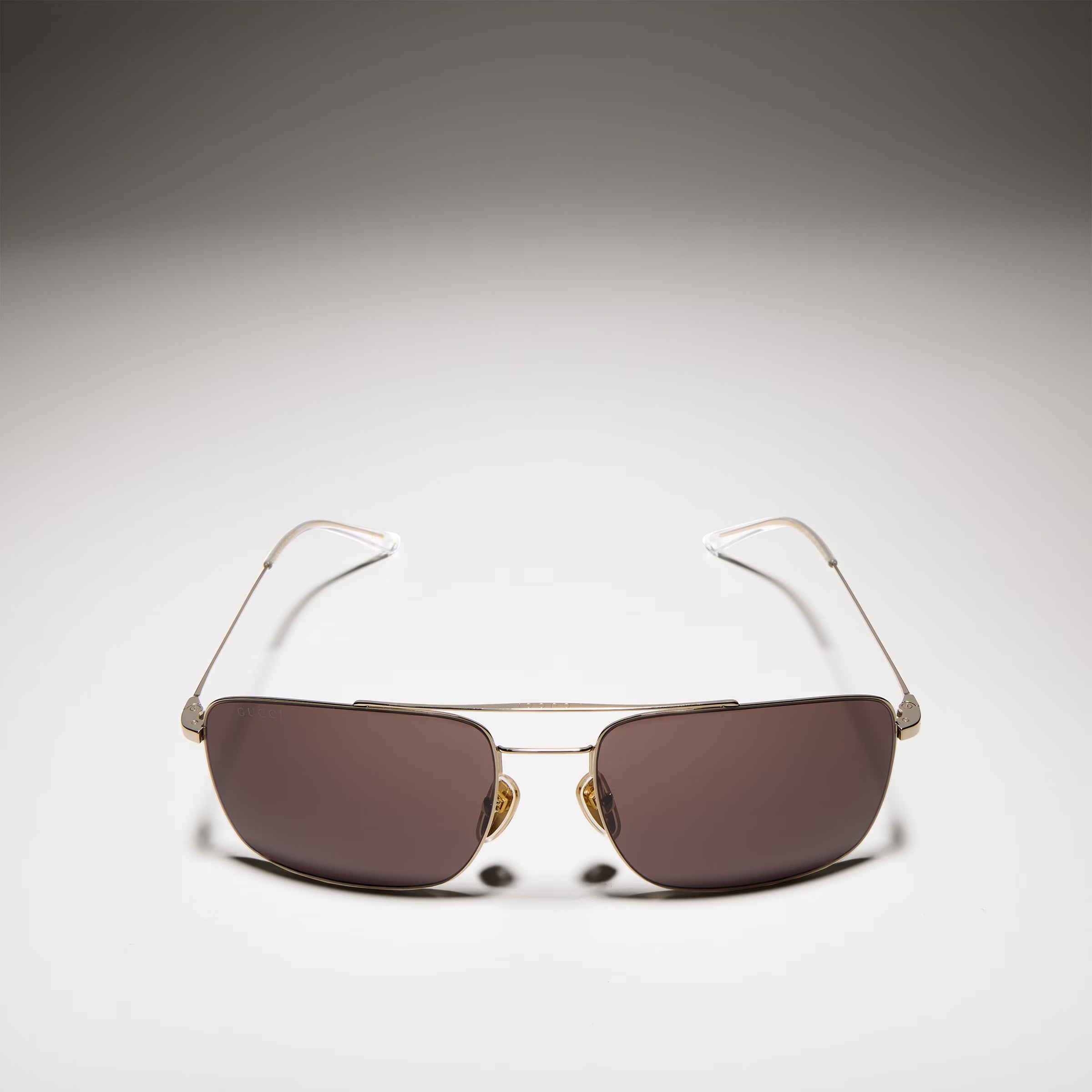Gucci Men Specialized-fit Navigator Gold Sunglasses