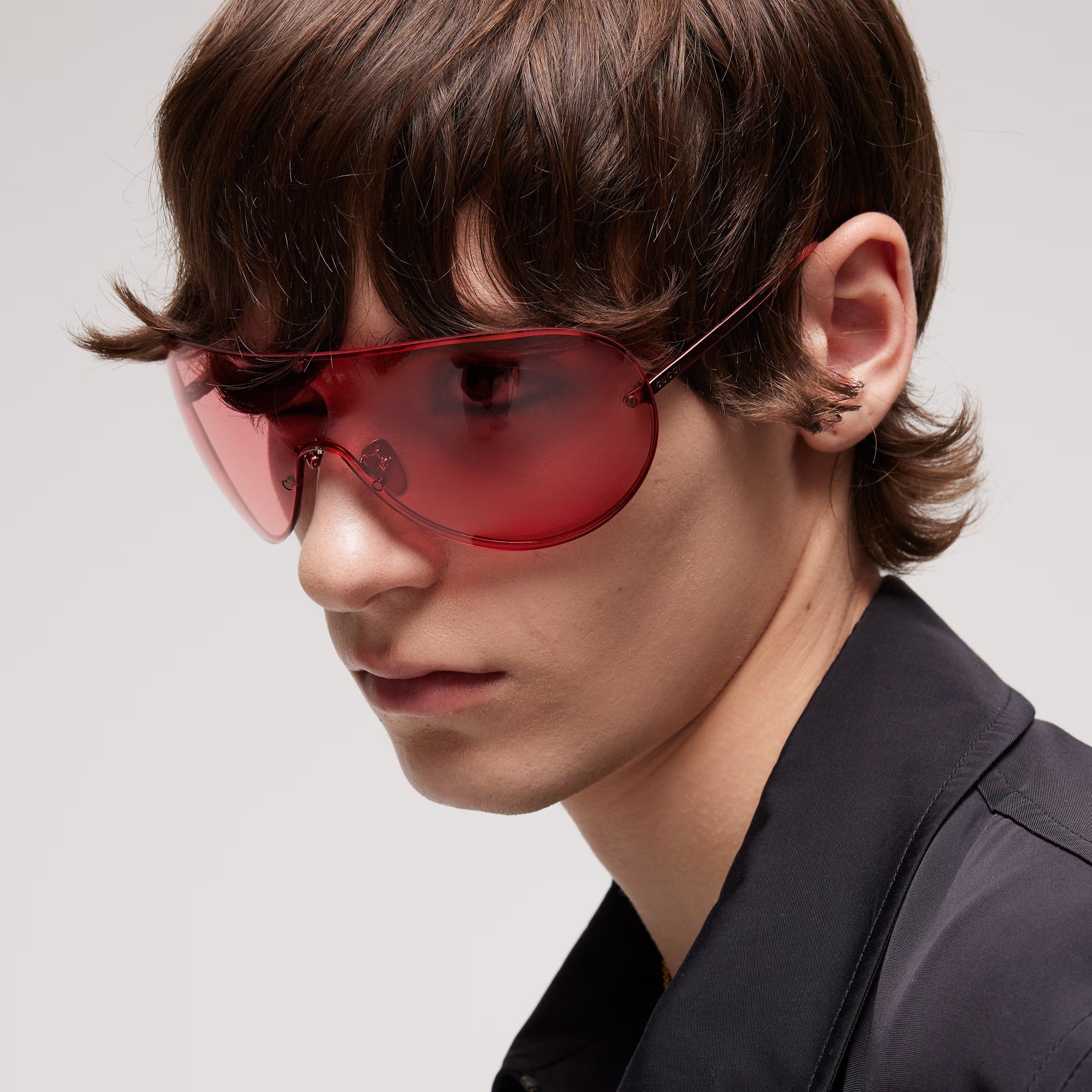 Gucci Unisex Mask Frame Red Sunglasses