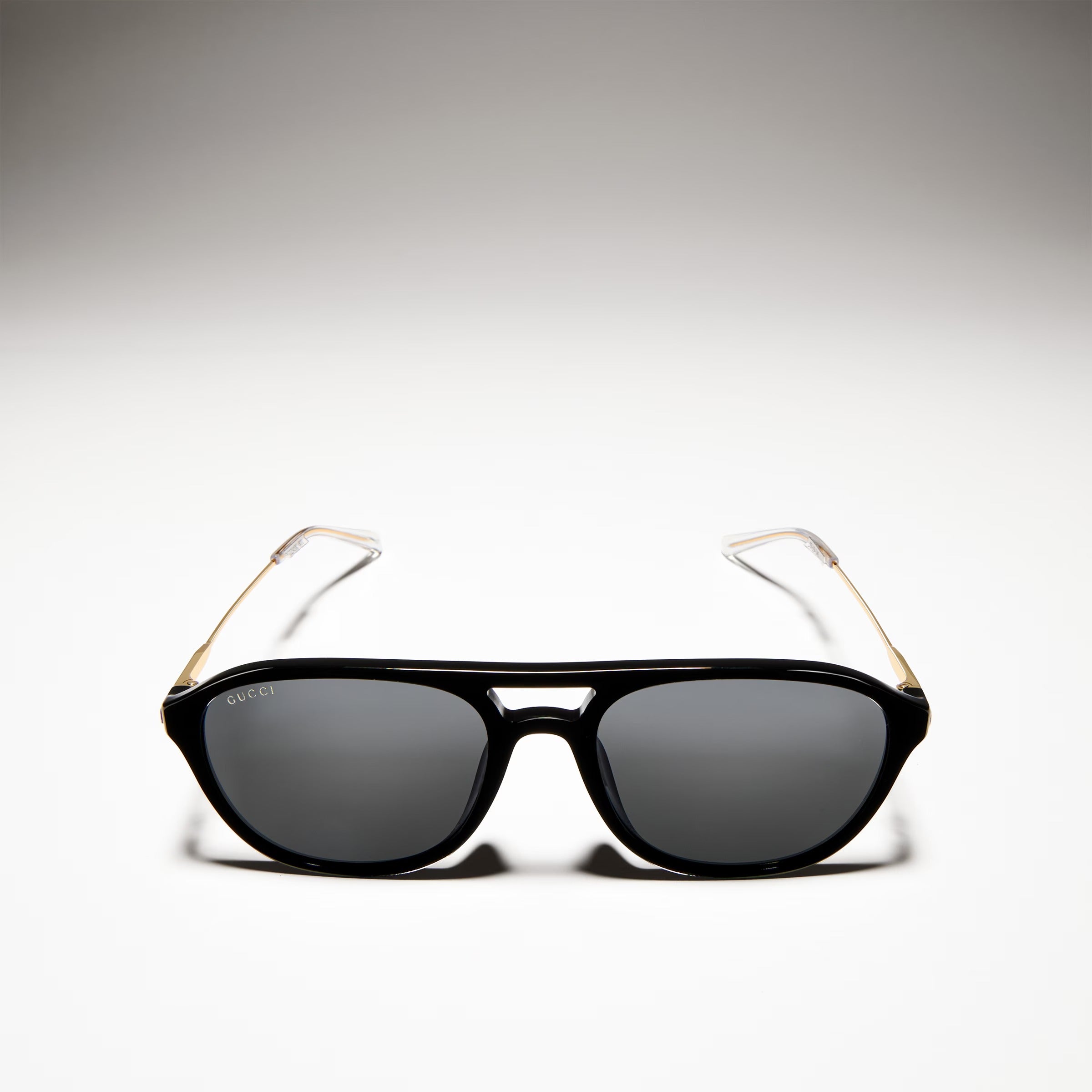 Gucci Men Specialized-fit Navigator Black Sunglasses