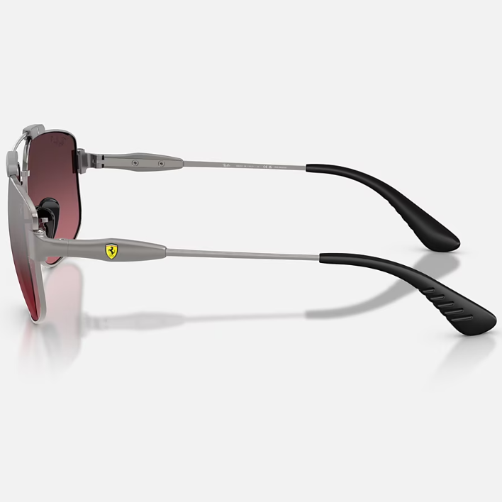 Ray Ban Men Square Frame Gunmetal Sunglasses