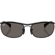 Ray Ban Men Oval Frame Dusty Black Sunglasses