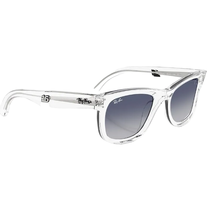 Ray Ban Men Square Frame Transparent Sunglasses