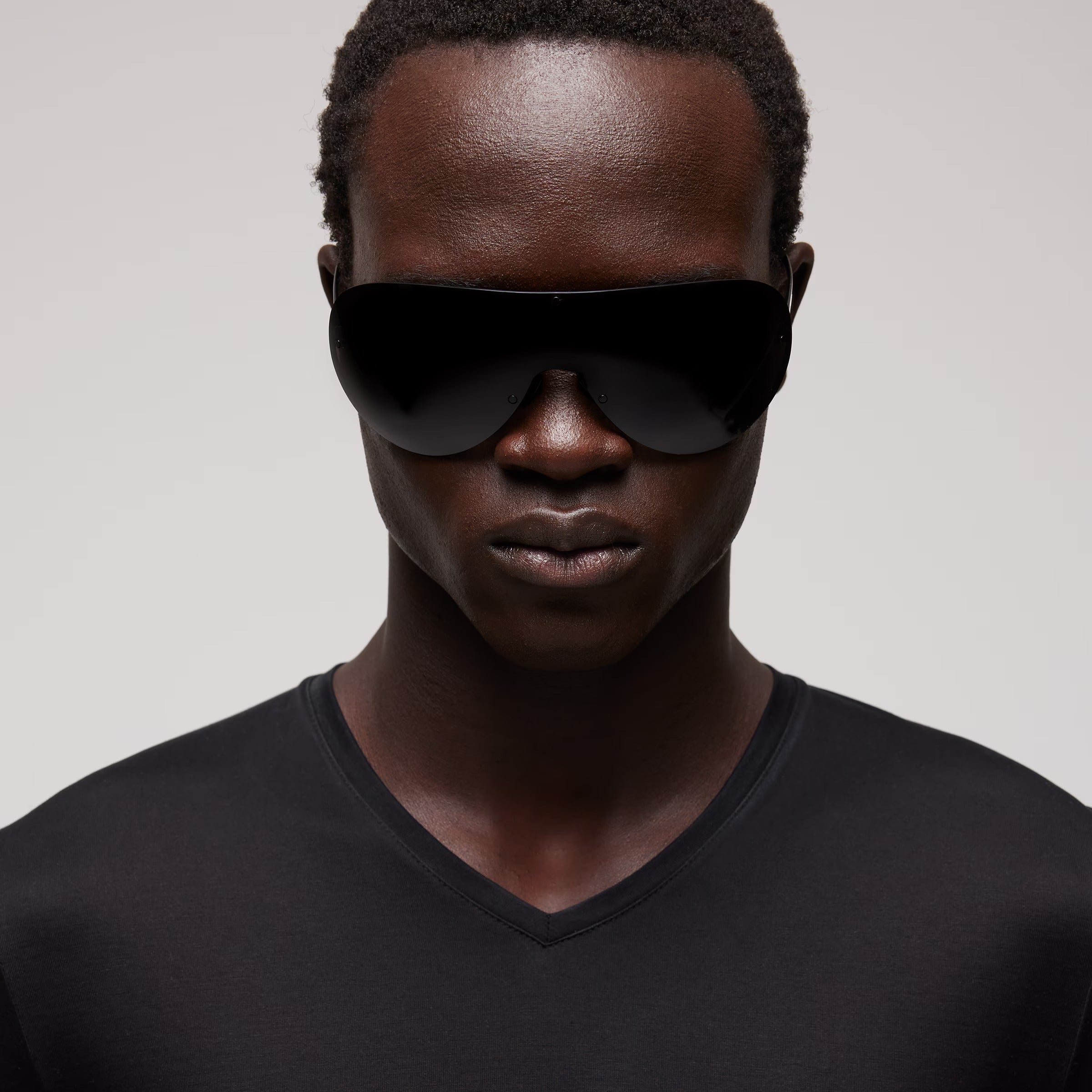 Gucci Unisex Mask Frame Smoke Gray Sunglasses