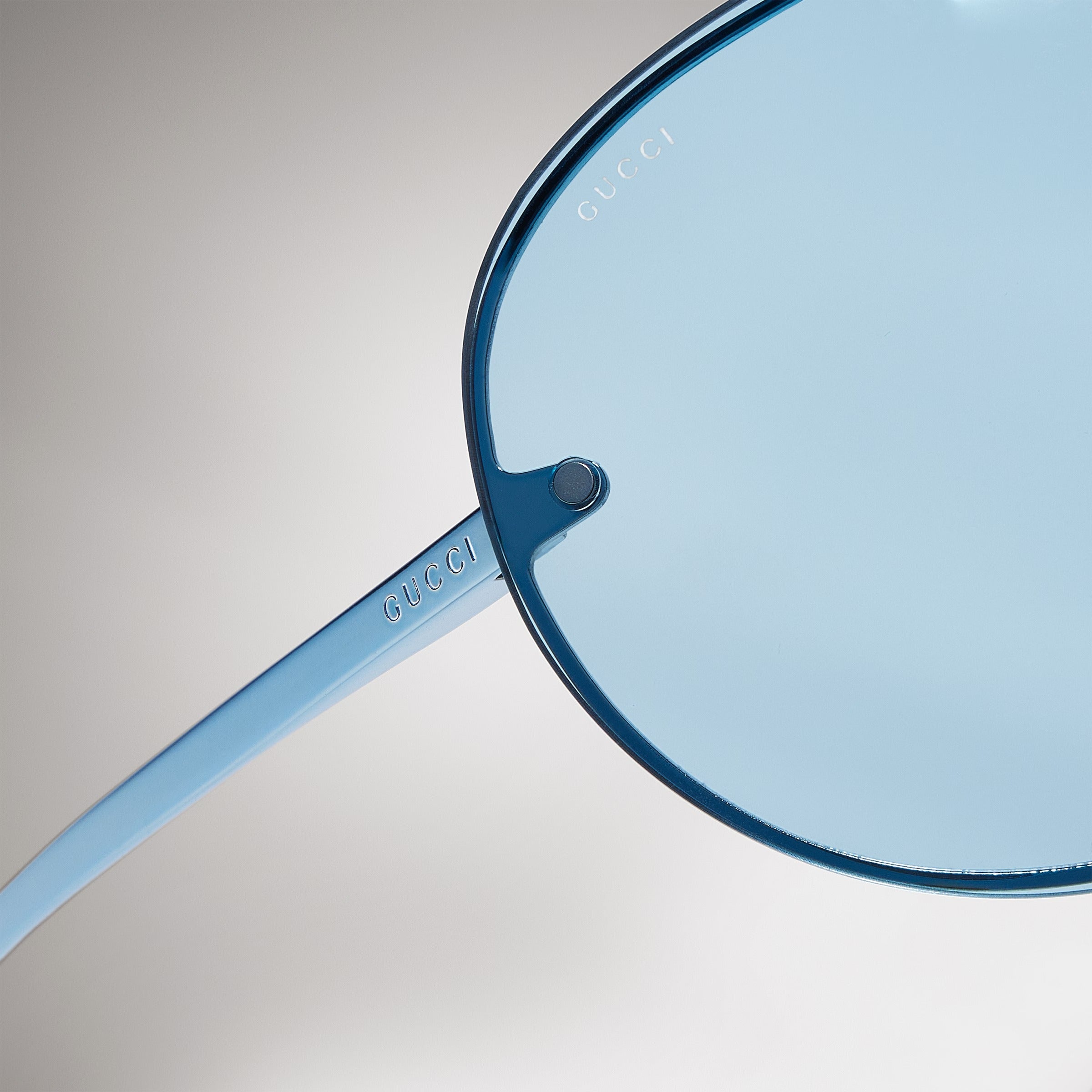 Gucci Unisex Mask Frame Blue Sunglasses