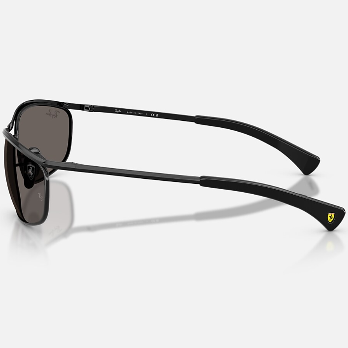 Ray Ban Men Oval Frame Dusty Black Sunglasses