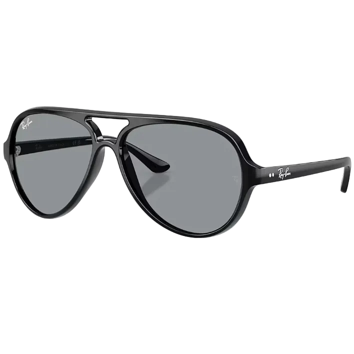 Ray Ban Men Pilot Frame Shiny Black Sunglasses