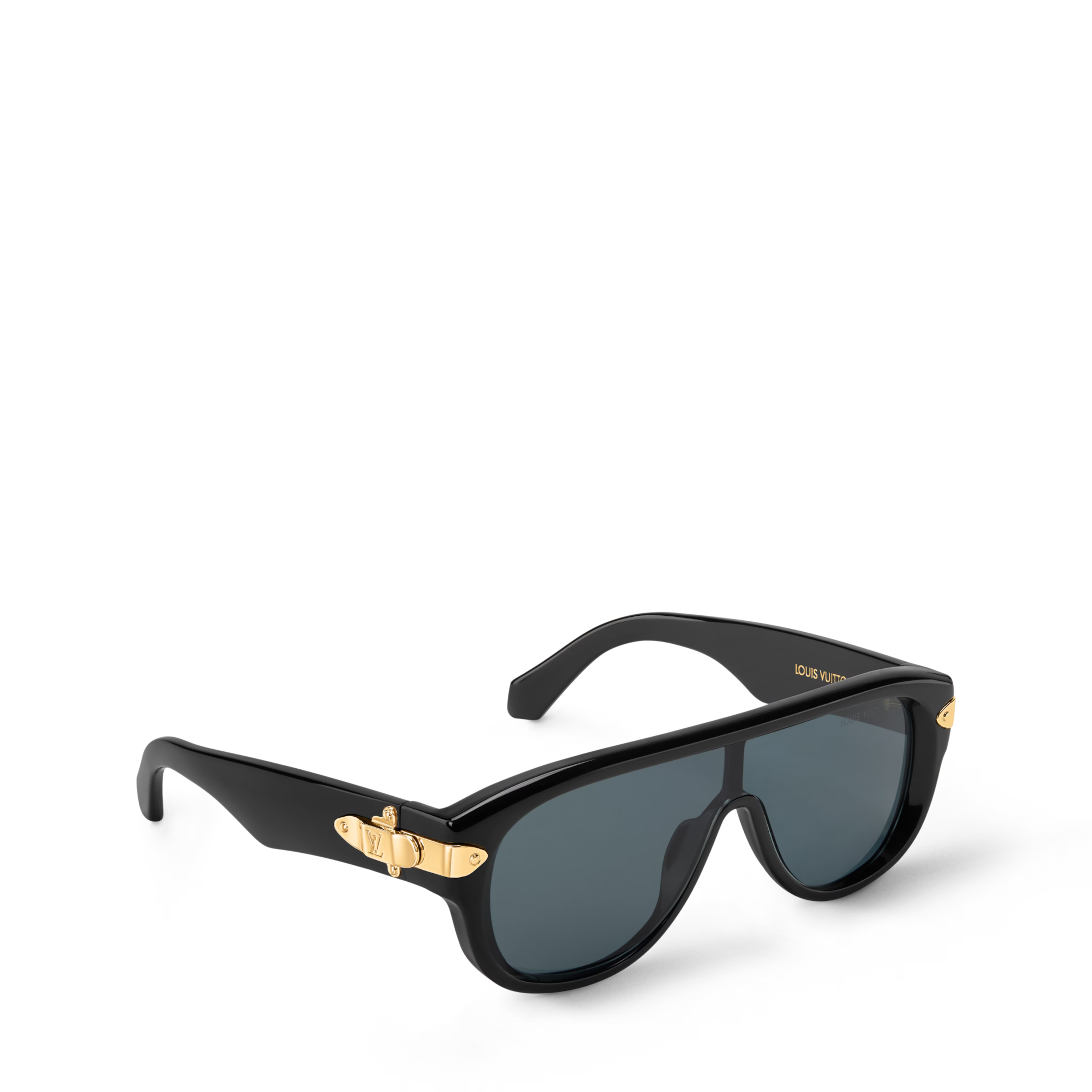 Louis Vuitton Men Mask Frame Black Sunglasses