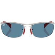 Ray Ban Women Oval Frame Silver Sunglasses
