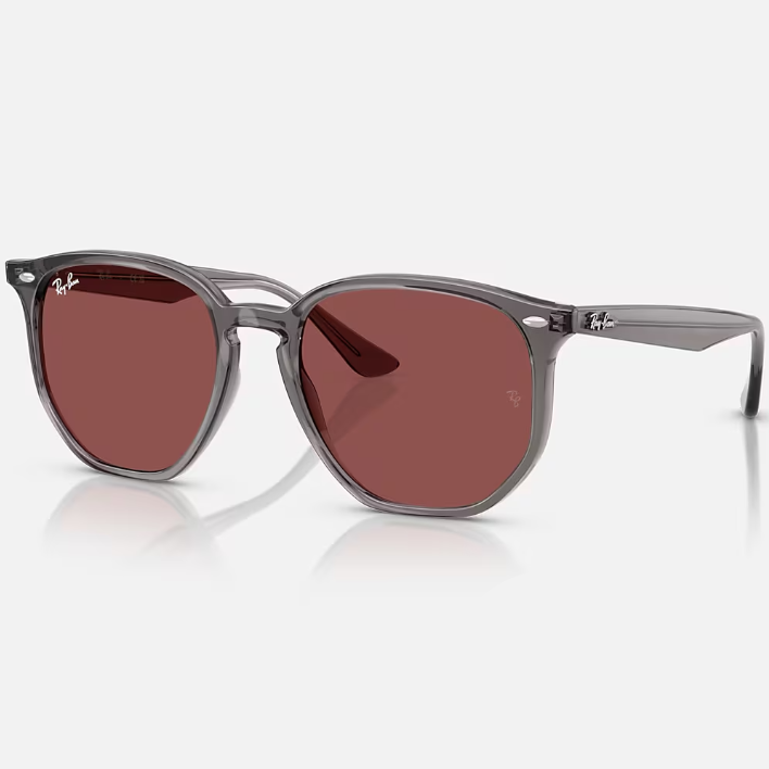 Ray Ban Men Irregular Frame Matte Opal Grey Sunglasses