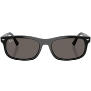 Ray Ban Men Rectangle Frame Smoky Black Sunglasses