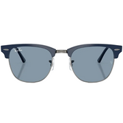 Ray Ban Men Square Frame Matte Blue Sunglasses