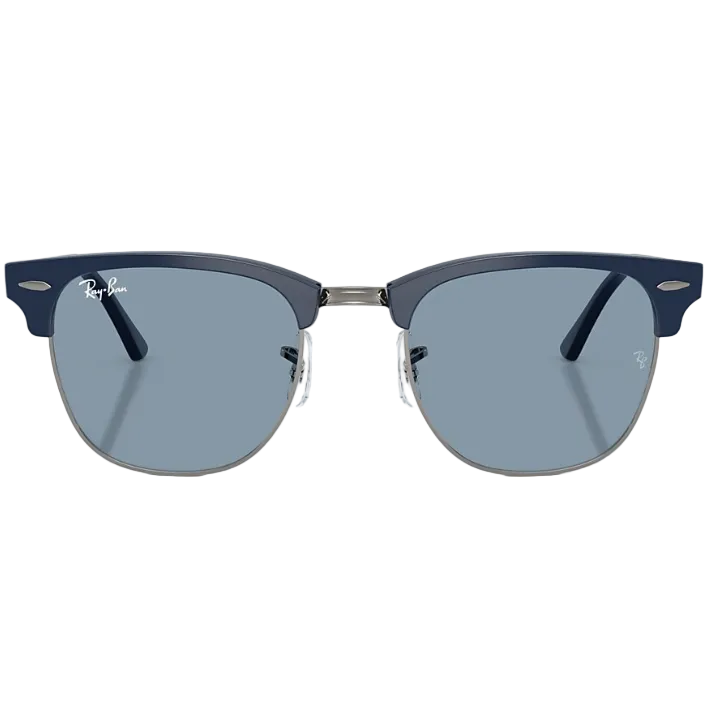 Ray Ban Men Square Frame Matte Blue Sunglasses