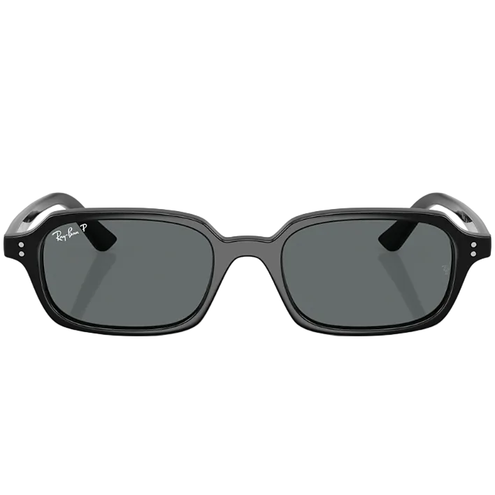 Ray Ban Men Pillow Frame Polished Black Sunglasses