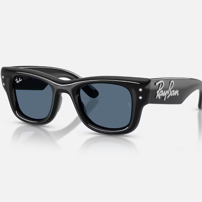 Ray Ban Men Square Frame Matt Black Sunglasses