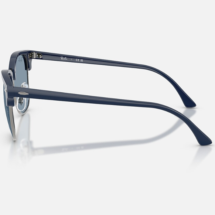 Ray Ban Men Square Frame Matte Blue Sunglasses