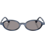 Ray Ban Men Oval Frame Blue Havana Sunglasses