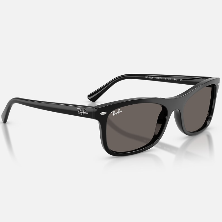 Ray Ban Men Square Frame Smoky Black Sunglasses