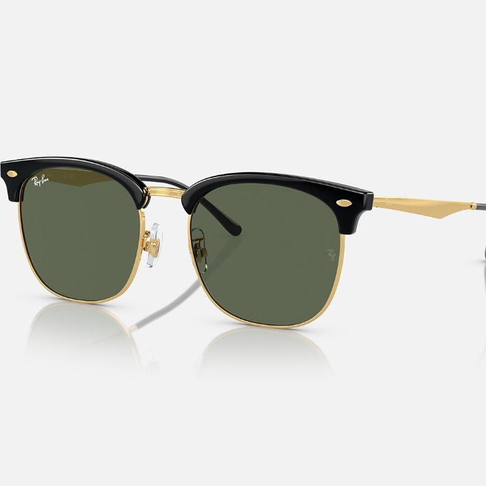 Ray Ban Women Square Frame Polished Opal Black Sunglasses