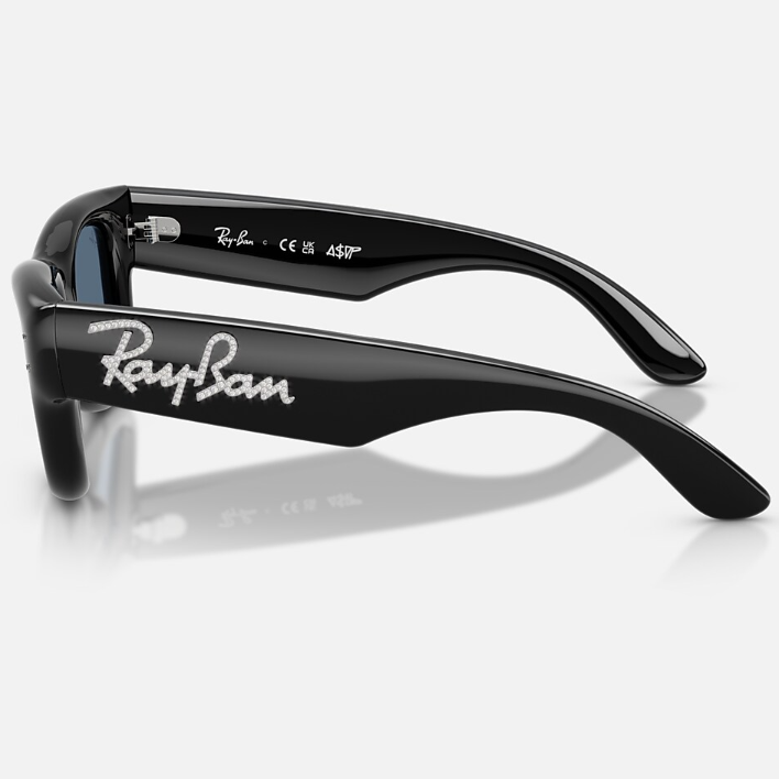 Ray Ban Men Square Frame Matt Black Sunglasses