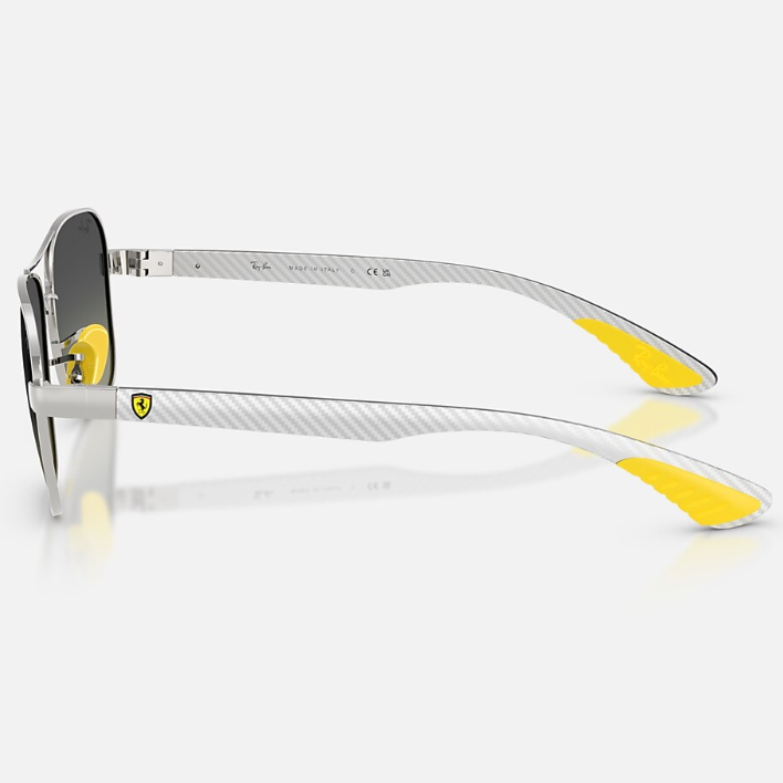 Ray Ban Men Square Frame Royal Silver Sunglasses