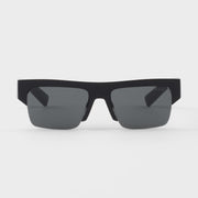 Prada Men Semi-rimless Frame Black Sunglasses