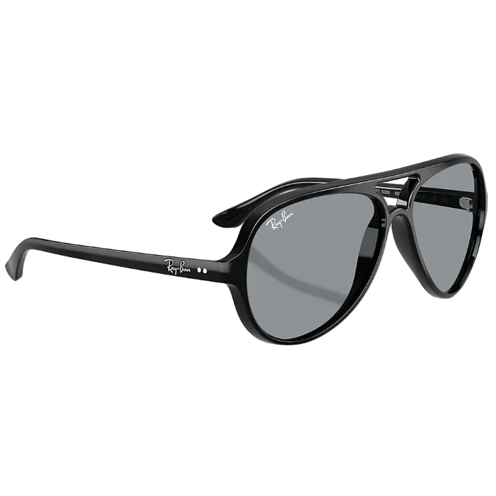 Ray Ban Men Pilot Frame Shiny Black Sunglasses