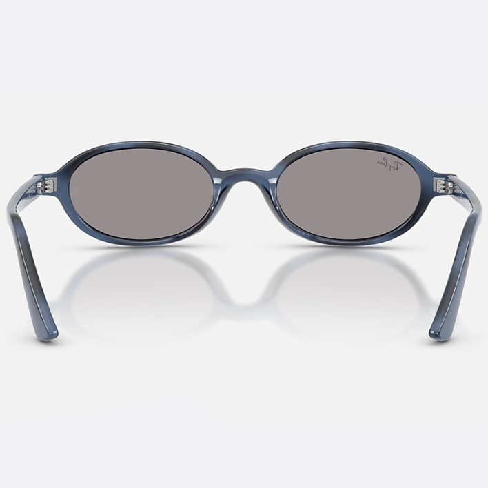 Ray Ban Men Oval Frame Blue Havana Sunglasses