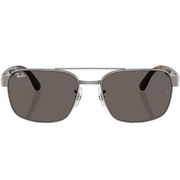 Ray Ban Men Square Frame Dusty Gunmetal Sunglasses