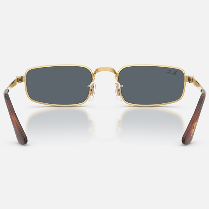 Ray Ban Men Pillow Frame Arista Gold Sunglasses