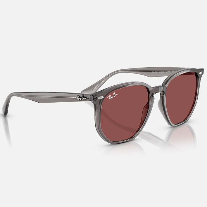 Ray Ban Men Irregular Frame Matte Opal Grey Sunglasses