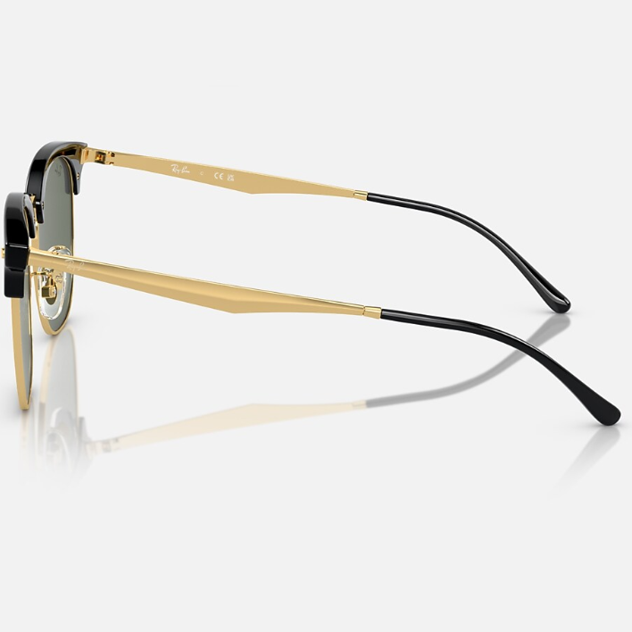 Ray Ban Women Square Frame Polished Opal Black Sunglasses
