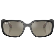 Ray Ban Men Square Frame Oil Black Sunglasses