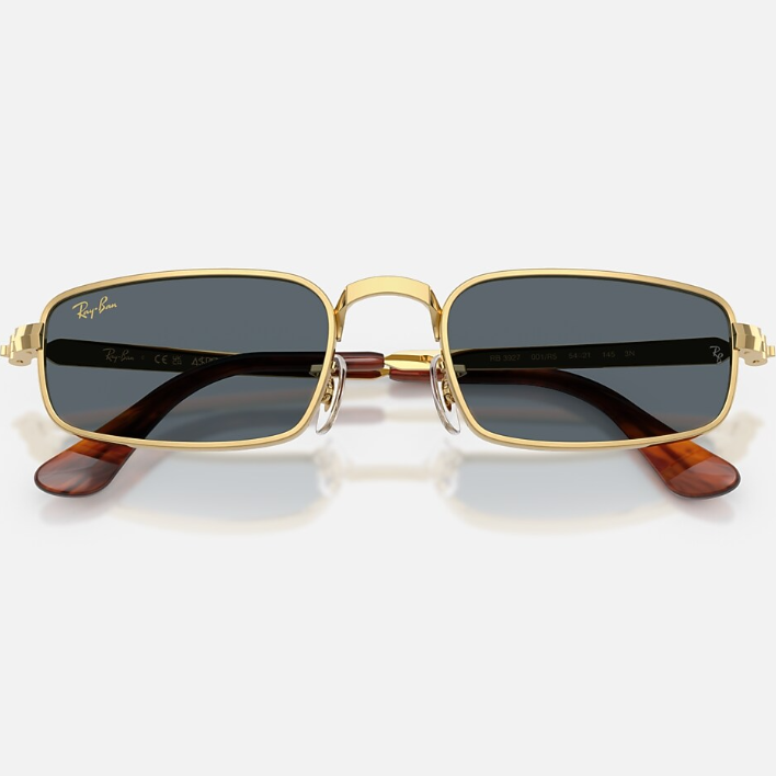 Ray Ban Men Pillow Frame Arista Gold Sunglasses