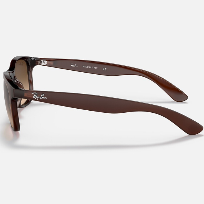 Ray Ban Men Square Frame Matte Brown Sunglasses