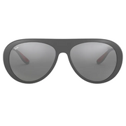 Ray Ban Men Pilot Frame Matte Grey Sunglasses