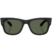 Ray Ban Men Square Frame Shiny Matte Sand Black Sunglasses