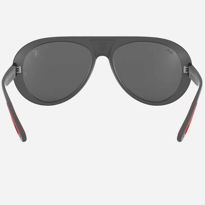 Ray Ban Men Pilot Frame Matte Grey Sunglasses