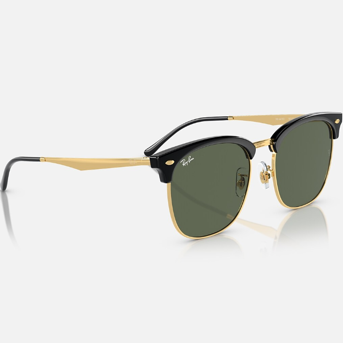 Ray Ban Women Square Frame Polished Opal Black Sunglasses