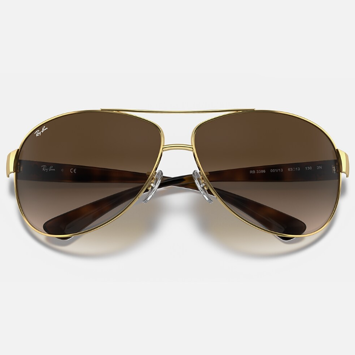 Ray Ban Men Pilot Frame Deep Arista Gold Sunglasses