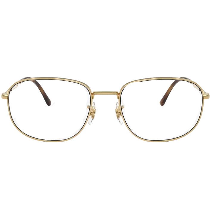 Ray Ban Women Square Frame Shiny Royal Gold Sunglasses