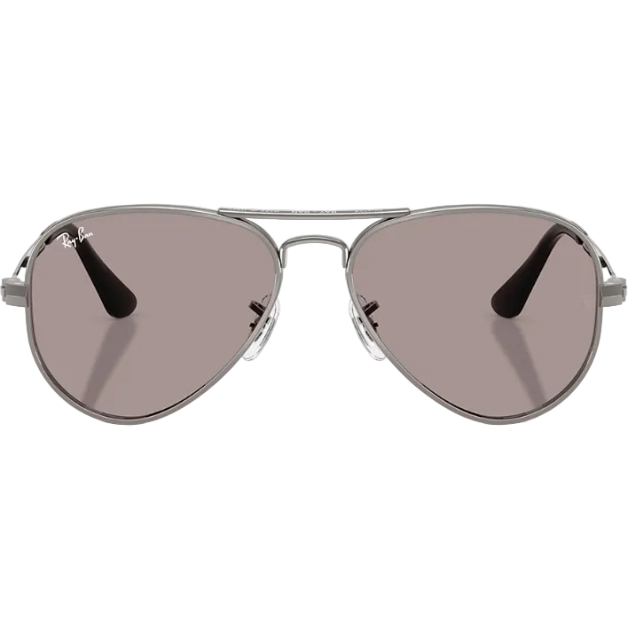 Ray Ban Women Pilot Frame Polished Gunmetal Sunglasses