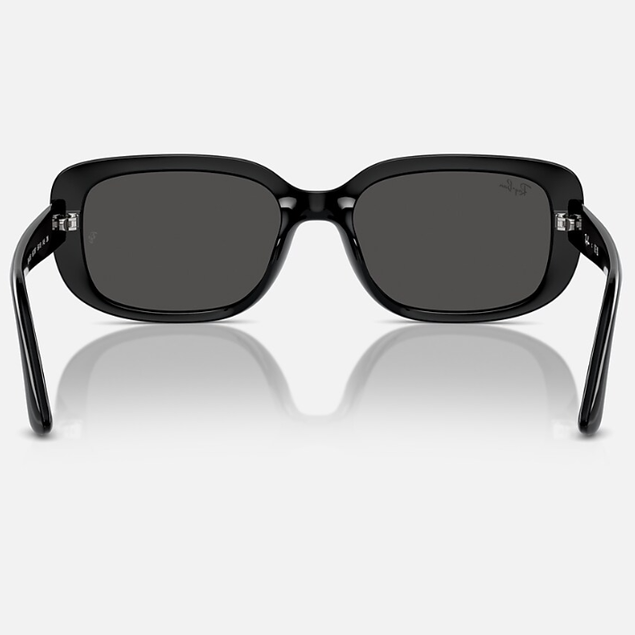 Ray Ban Men Pillow Frame Dusty Black Sunglasses