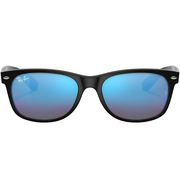 Ray Ban Women Square Frame Shiny Matte Rubber Black Sunglasses