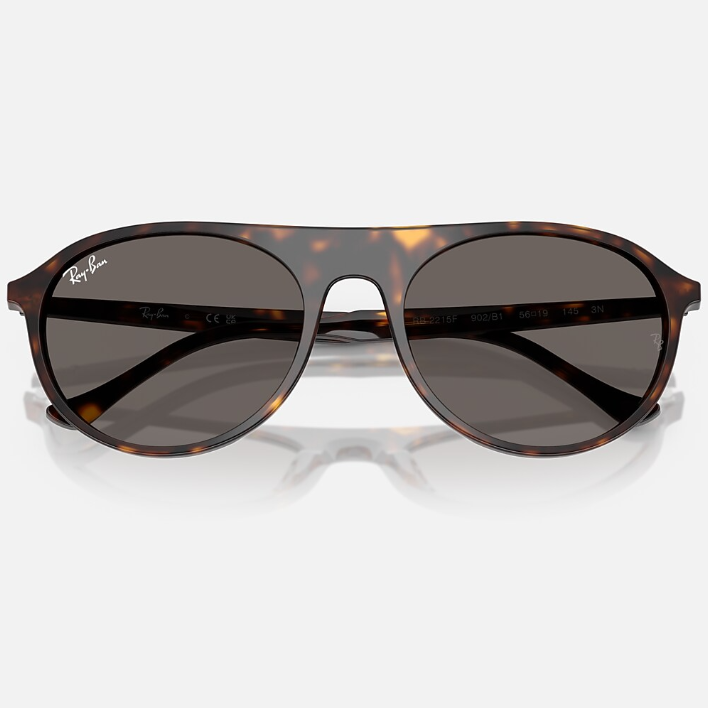 Ray Ban Men Square Frame Coffee Brown Sunglasses