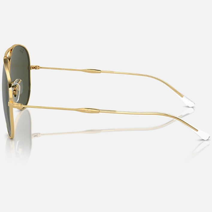 Ray Ban Women Pilot Frame Shiny Dusty Gold Sunglasses