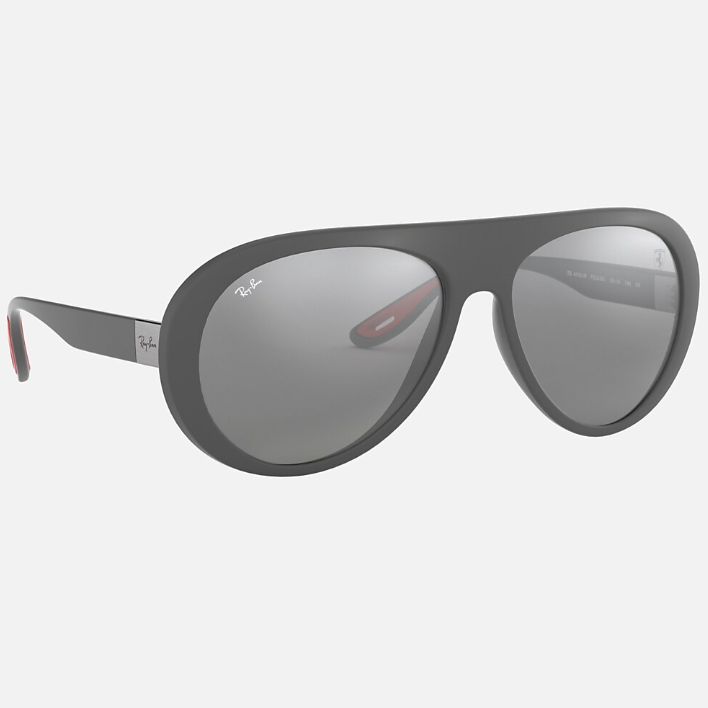 Ray Ban Men Pilot Frame Matte Grey Sunglasses