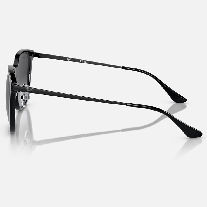 Ray Ban Men Square Frame Obsdiian Black Sunglasses