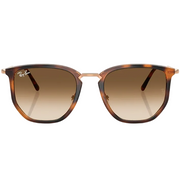 Ray Ban Men Irregular Frame Polished Transparent Orange Sunglasses